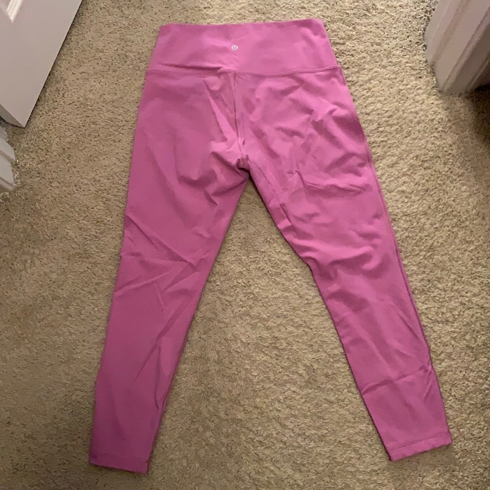 Pink Lululemon Wunder Under High-Rise Tight 25" *Full-On Luxtreme